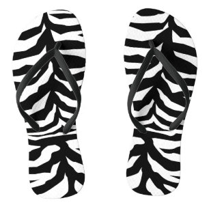 Zebra-Dekoration Badesandalen