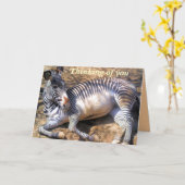 Zebra der Liebe_ Karte (Gelbe Blume)