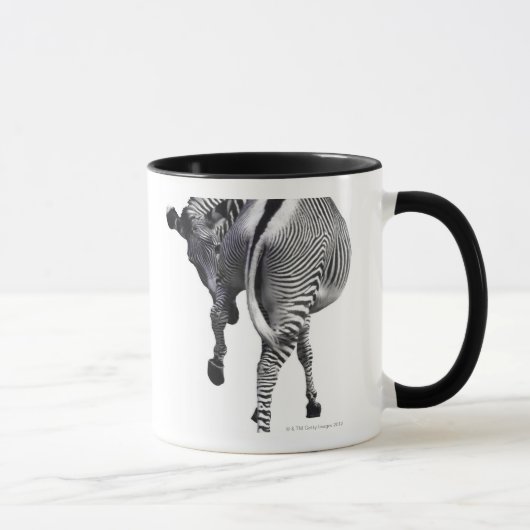Zebra, der sich herum dreht tasse (Rechts)