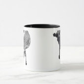 Zebra, der sich herum dreht tasse (Zentrum)