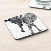 Zebra, der sich herum dreht untersetzer (Linke Seite)
