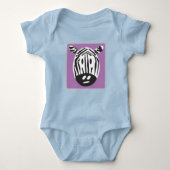 Zebra Design Baby Strampler (Vorderseite)