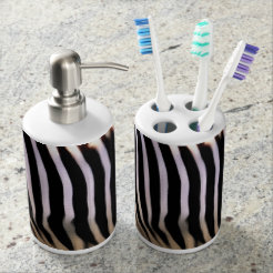Zebra Badezimmer-Set | Zazzle.de