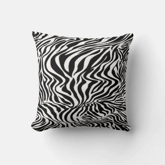 Zebra-Design Kissen (Vorderseite)