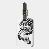 Zebra Design Schwarz-Weiß-Gepäckanhänger Gepäckanhänger (Vorderseite vertikal)