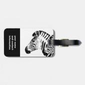 Zebra Design Schwarz-Weiß-Gepäckanhänger Gepäckanhänger (Rückseite horizontal)