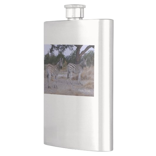 Zebra Double Take Foto Flachmann (Links)