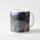 Zebra Double Take Foto Jumbo-Tasse (Vorderseite Rechts)