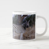 Zebra Double Take Foto Jumbo-Tasse (Rechts)