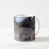 Zebra Double Take Foto Kaffeetasse (VorderseiteRechts)