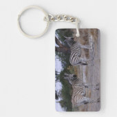 Zebra Double Take Foto Schlüsselanhänger (Vorderseite)