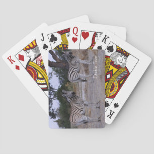 Zebra Double Take Foto Spielkarten