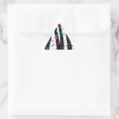 Zebra Dreieckiger Aufkleber (Tasche)