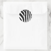 ZEBRA DRUCINT RUNDER AUFKLEBER (Tasche)