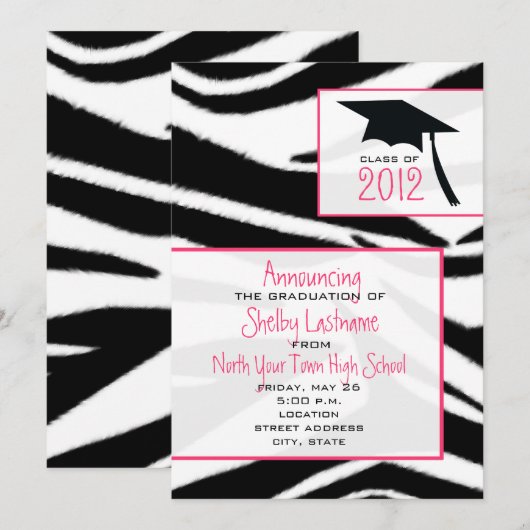 Zebra-Druck-Abschluss-Mitteilung 2012 Einladung (Vorne/Hinten)