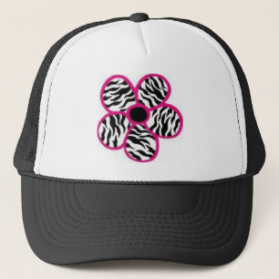 Zebra-Druck-Blume Truckerkappe
