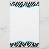 Zebra-Druck-Briefpapier Briefpapier (Vorderseite)