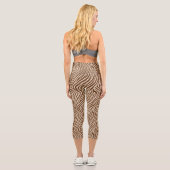 Zebra Druck Capri Leggings (Rückseite)