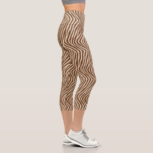 Zebra Druck Capri Leggings (Rechts)