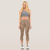 Zebra Druck Capri Leggings (Vorderseite)