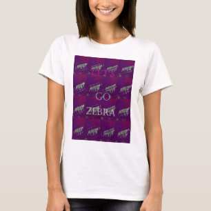 Zebra-Druck-Dekor: Ein unterhaltsames Design T-Shirt