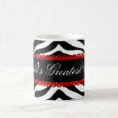 Zebra-Druck der Welt bestster die Mamau. Kaffeetasse (Mittel)