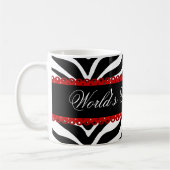 Zebra-Druck der Welt bestster die Mamau. Kaffeetasse (Links)