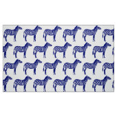 Zebra-Druck - dunkles Kobalt-Blau und Weiß Stoff (Fat Quarter (45,7 x 55,9 cm))