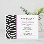 Zebra-Druck Einladung (Stehend Vorderseite)
