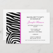 Zebra-Druck Einladung (Vorne/Hinten)