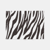 Zebra-Druck-Fleece-Decke Fleecedecke (Vorderseite (Horizontal))