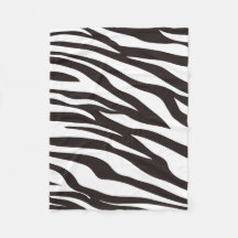 Zebra-Druck-Fleece-Decke