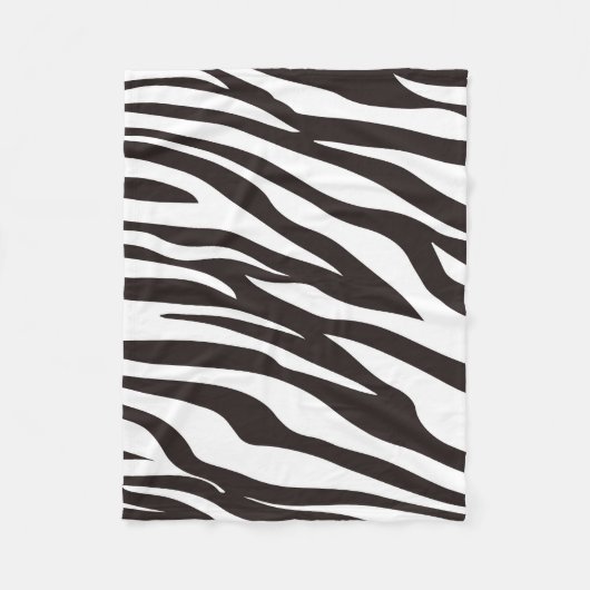 Zebra-Druck-Fleece-Decke Fleecedecke (Vorderseite)