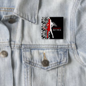 Zebra-Druck-frecher aber Nizza Knopf Button (Beispiel)