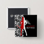 Zebra-Druck-frecher aber Nizza Knopf Button (Vorne & Hinten)