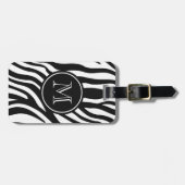 Zebra-Druck Gepäckanhänger (Vorderseite horizontal)