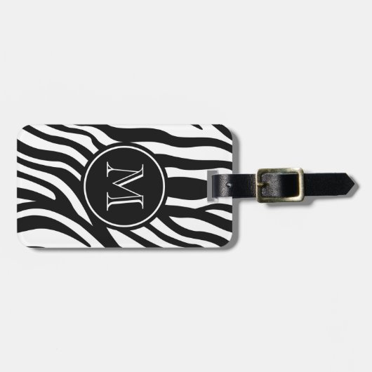 Zebra-Druck Gepäckanhänger (Vorderseite horizontal)