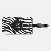 Zebra-Druck Gepäckanhänger (Rückseite horizontal)