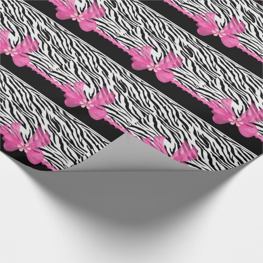 Zebra-Druck Geschenkpapier (Ecke)