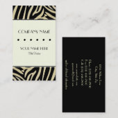 Zebra-Druck-Grenze Visitenkarte (Vorne/Hinten)
