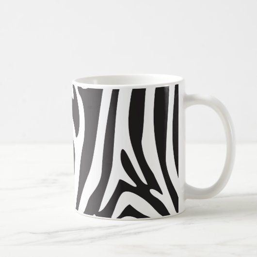 Zebra-Druck Kaffeetasse (Rechts)