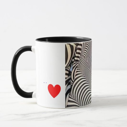 Zebra-Druck-Kaffeetasse Tasse (Links)