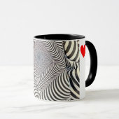 Zebra-Druck-Kaffeetasse Tasse (VorderseiteRechts)