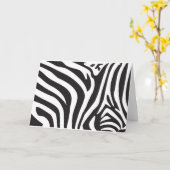 Zebra-Druck Karte (Gelbe Blume)