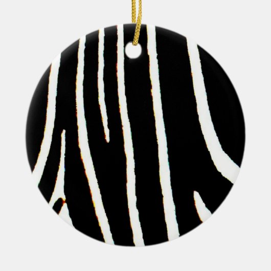 Zebra-Druck Keramikornament (Vorne)