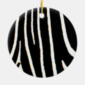 Zebra-Druck Keramikornament (Hinten)
