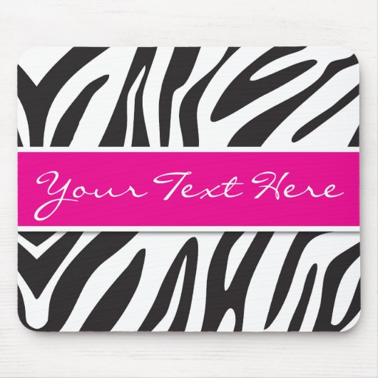 Zebra-Druck-Mausunterlage Mousepad (Vorne)