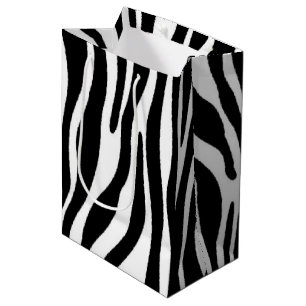 Zebra-Druck Mittlere Geschenktüte
