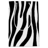 Zebra-Druck Mittlere Geschenktüte (Vorderseite)