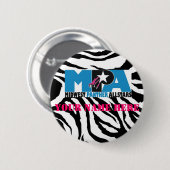 Zebra-Druck MPA-Knopf Button (Vorne & Hinten)